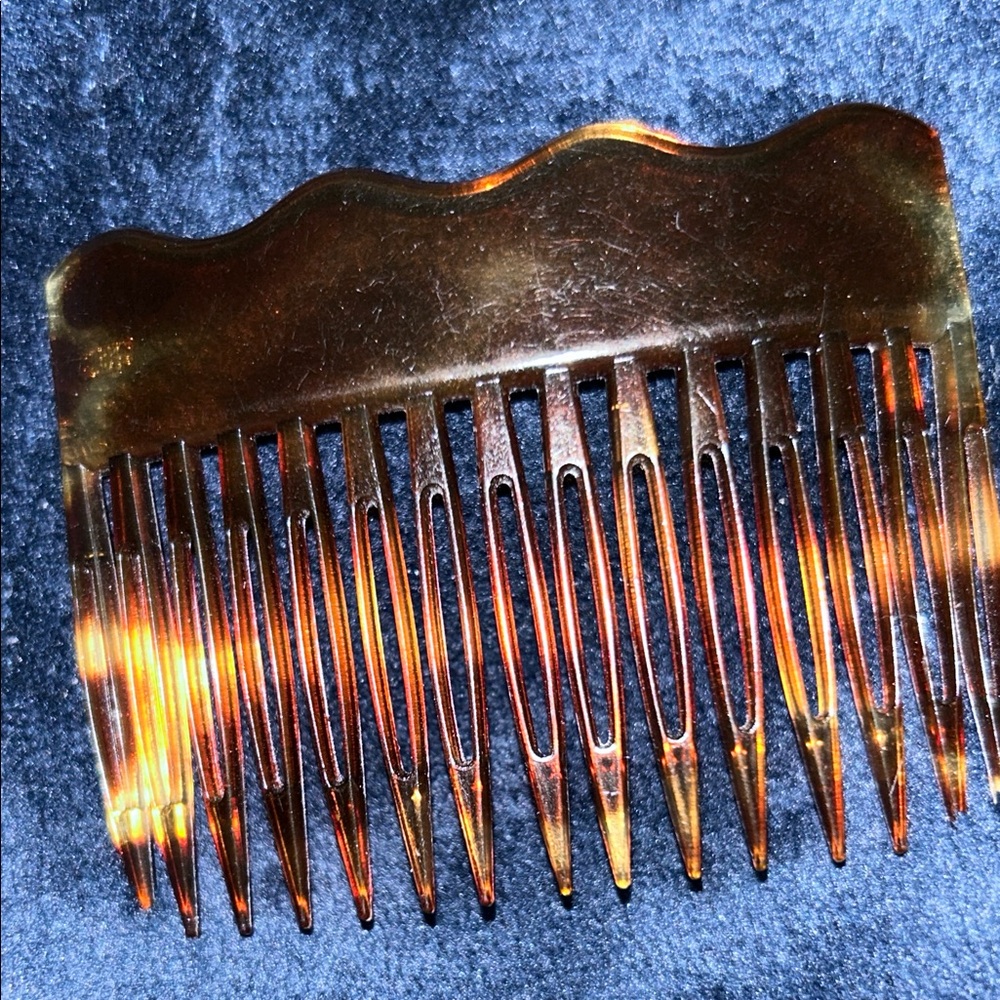 Vintage French Tortoiseshell Hair Comb